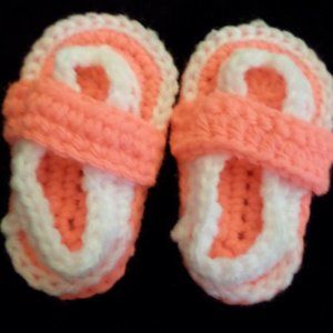 Infant Crocheted Sandals-0 to 3 Months